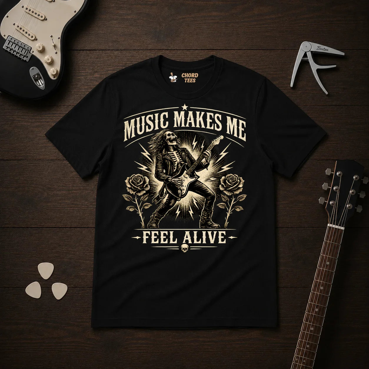 Music Makes Me Feel Alive T-Shirt