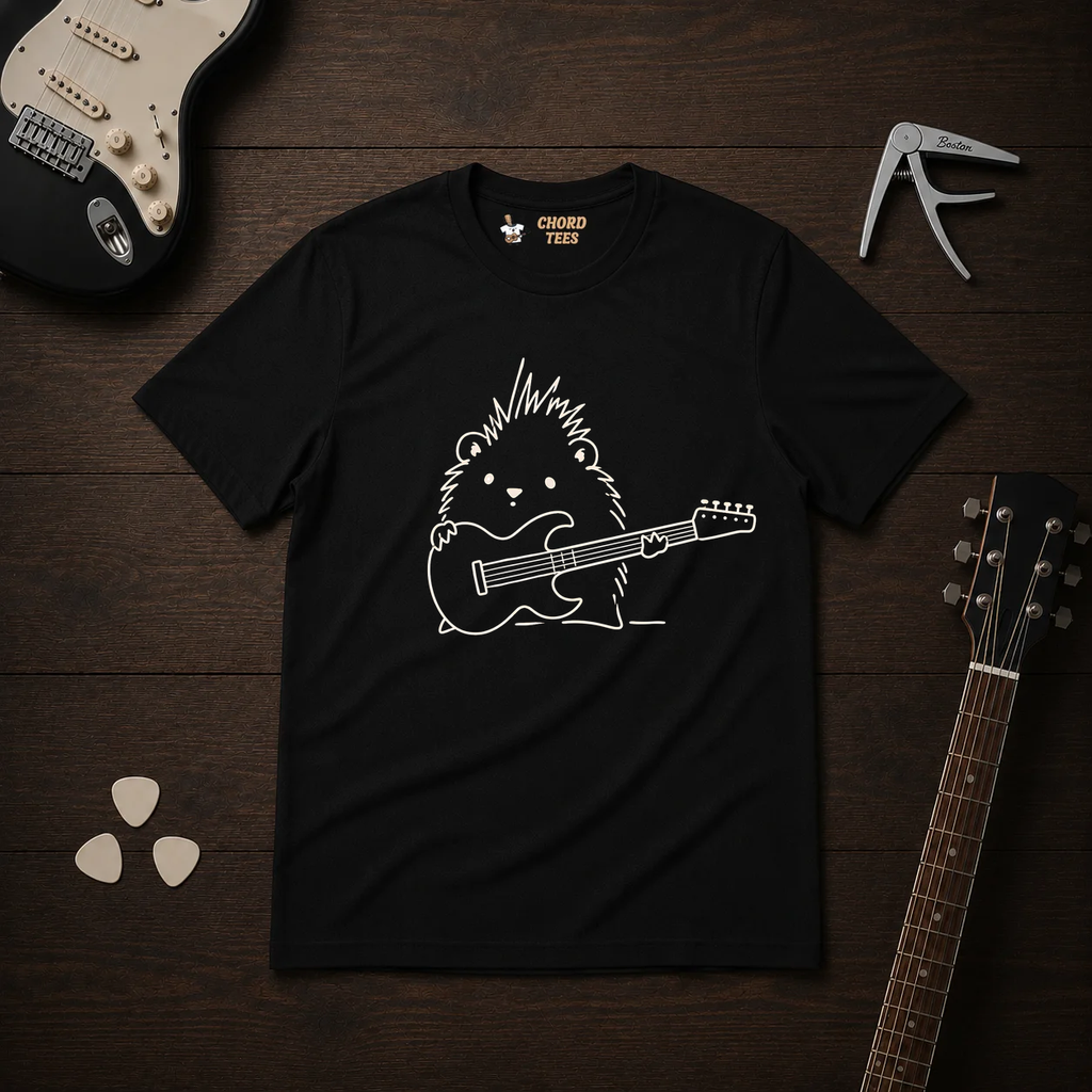 Hedgehog Guitarist T-Shirt