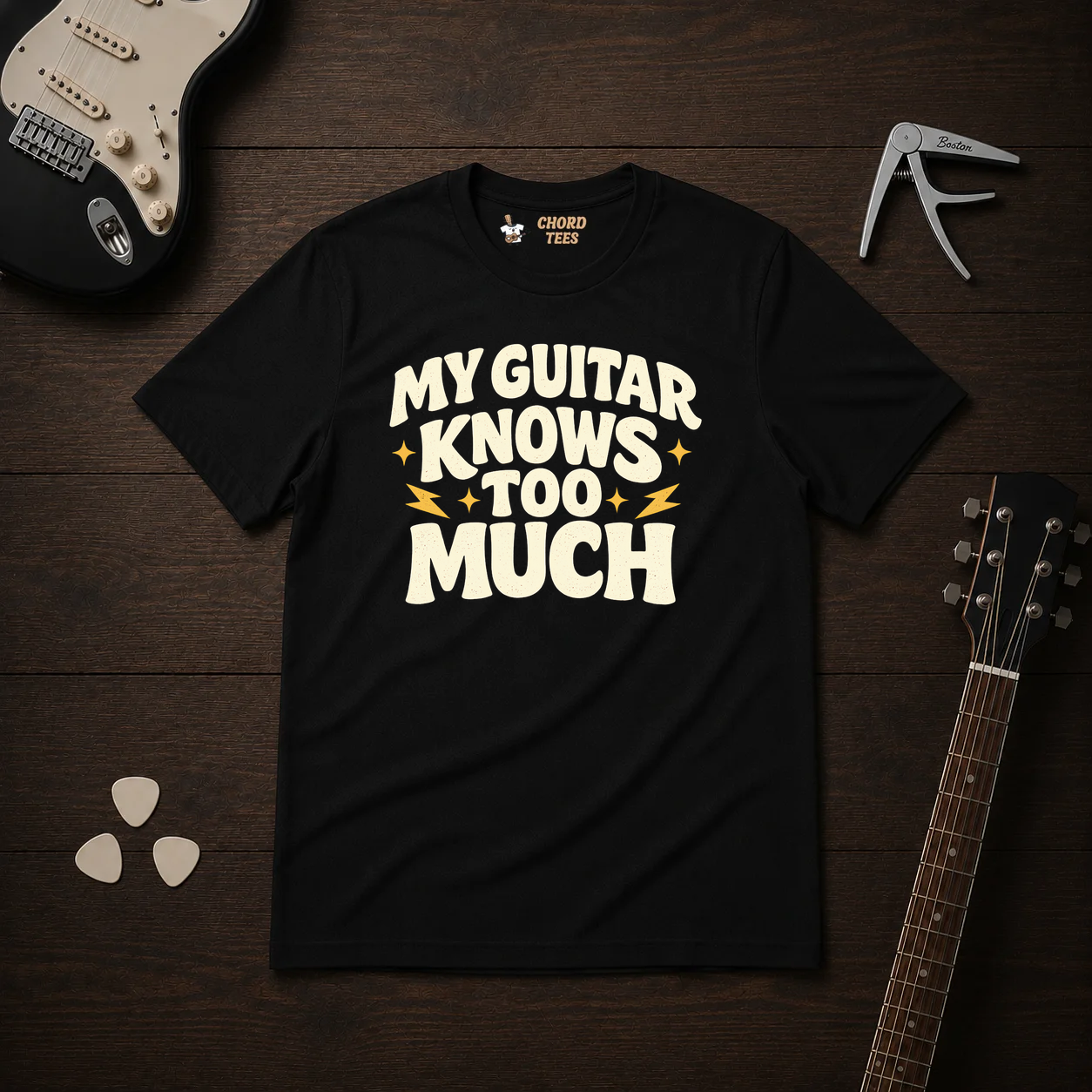 My Guitar Knows Too Much T-Shirt