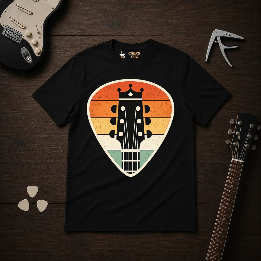 Sunset Guitar Pick T-Shirt