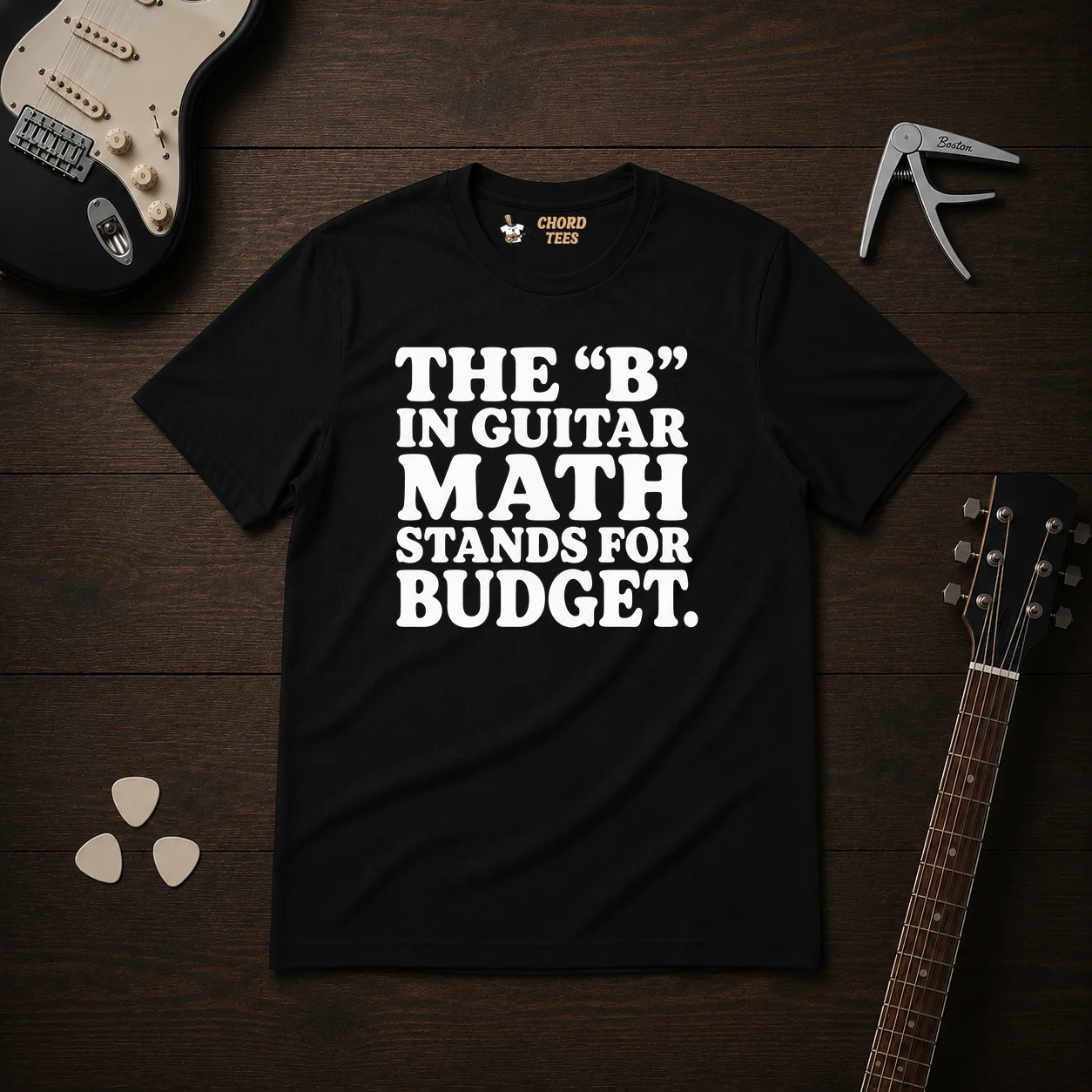 The B In Guitar Math T-Shirt