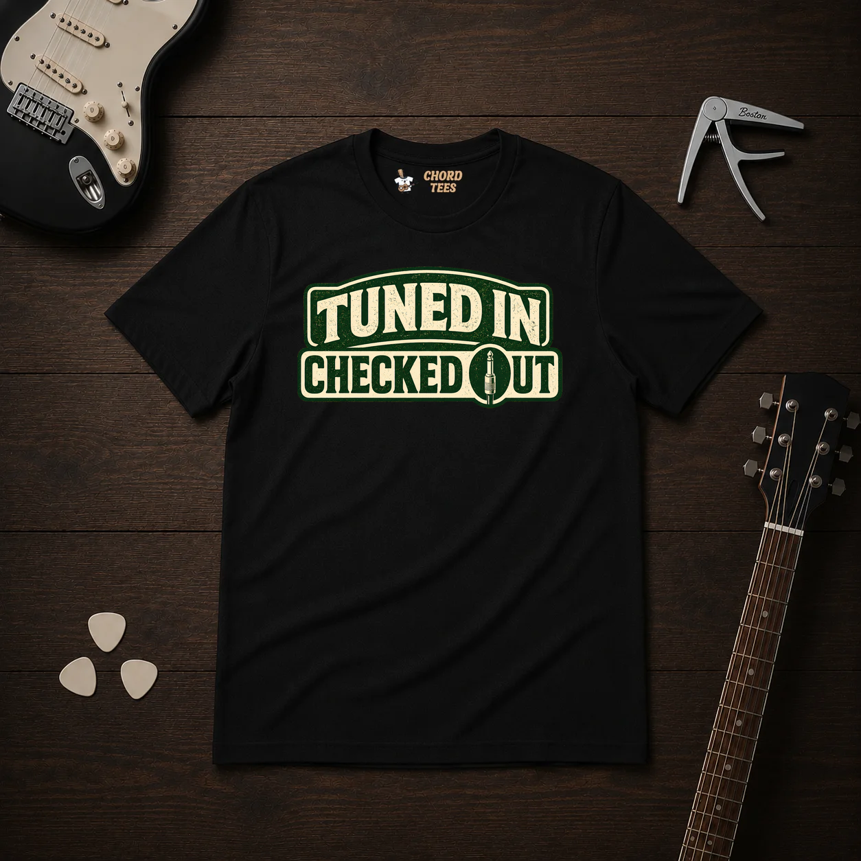 Tuned In Checked Out T-Shirt