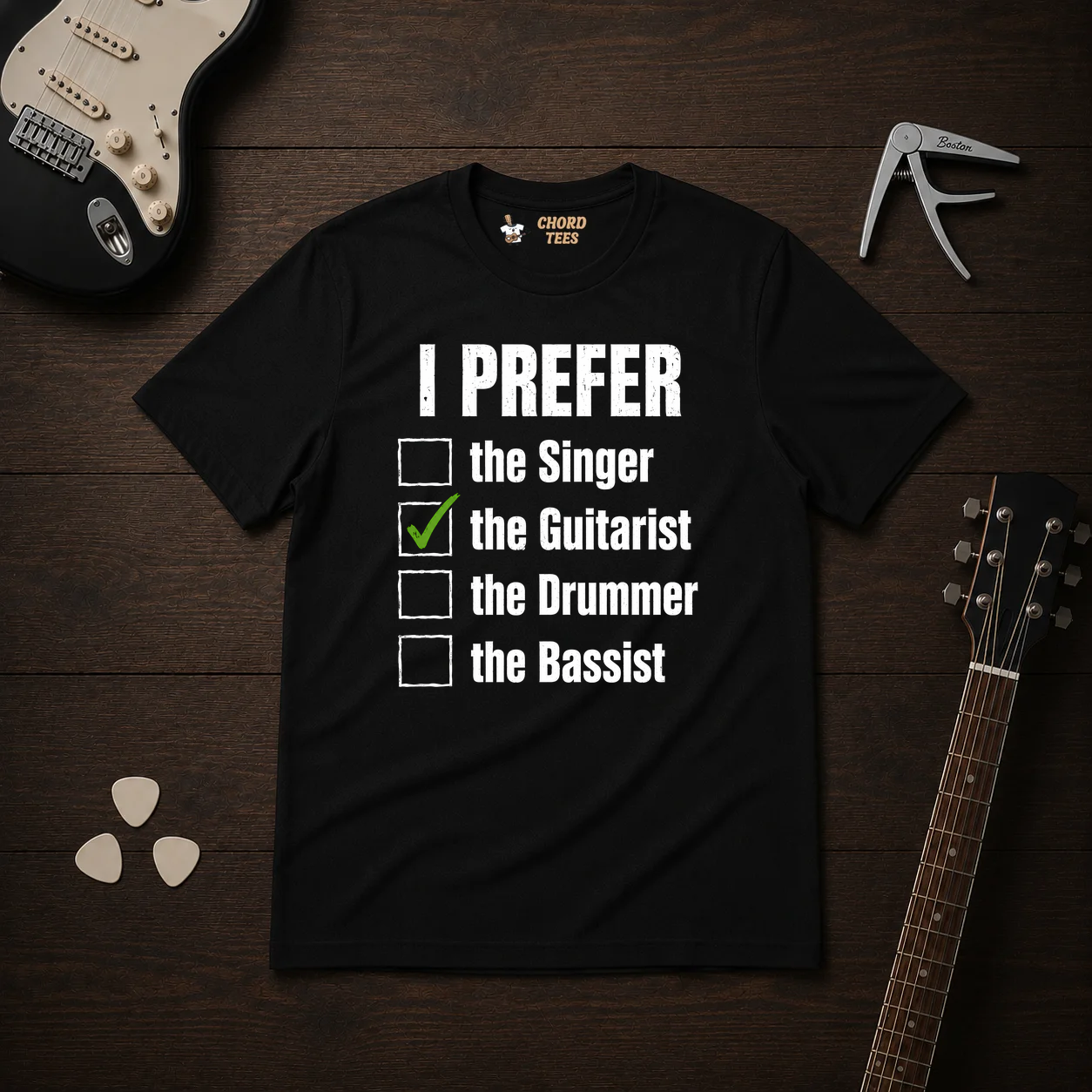 I Prefer The Guitarist T-Shirt