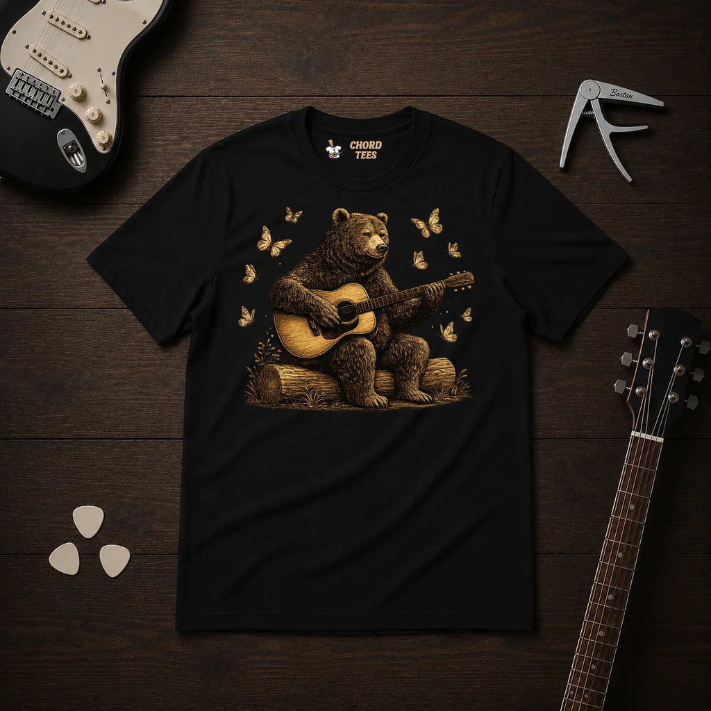 Bear Playing Guitar T-Shirt