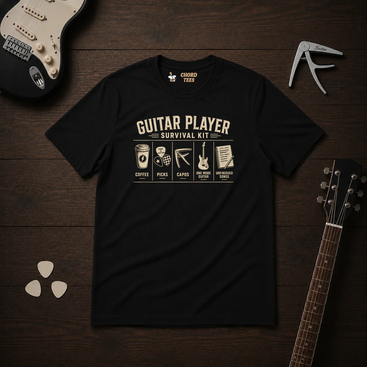 Guitar Player Survival Kit T-Shirt