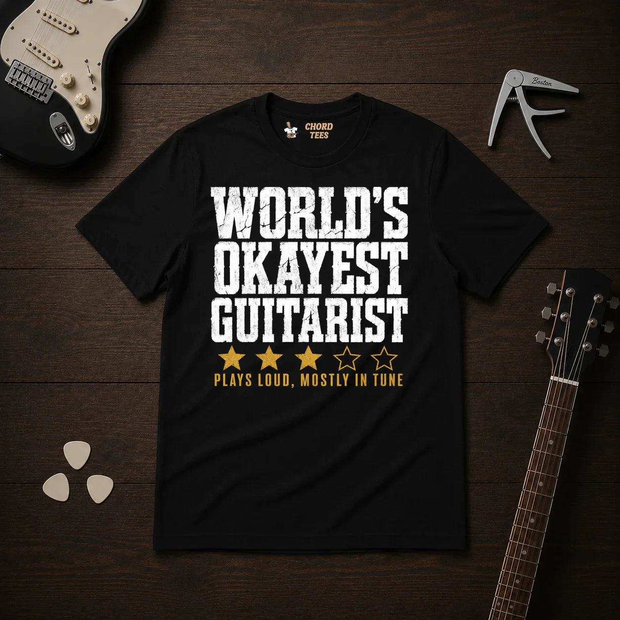 World's Okayest Guitarist T-Shirt