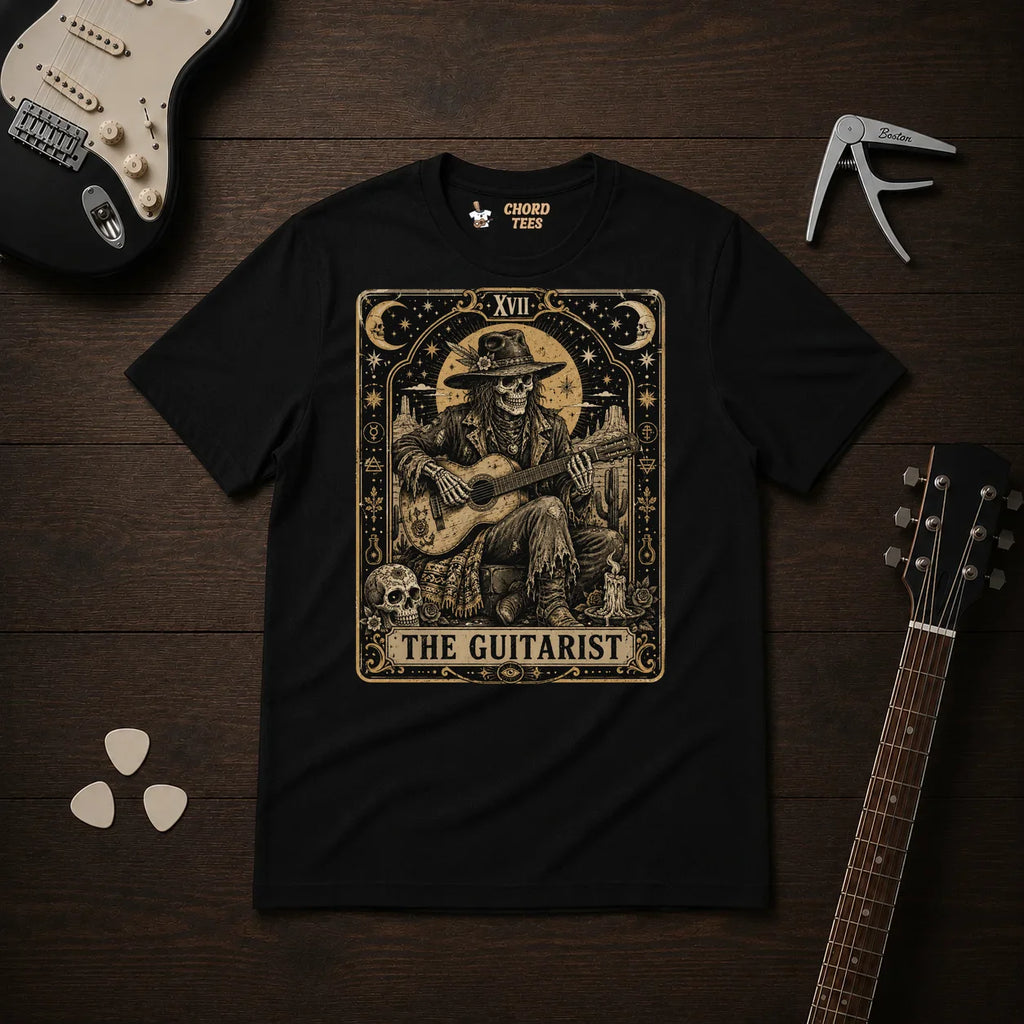 The Guitarist Tarrot Card T-Shirt