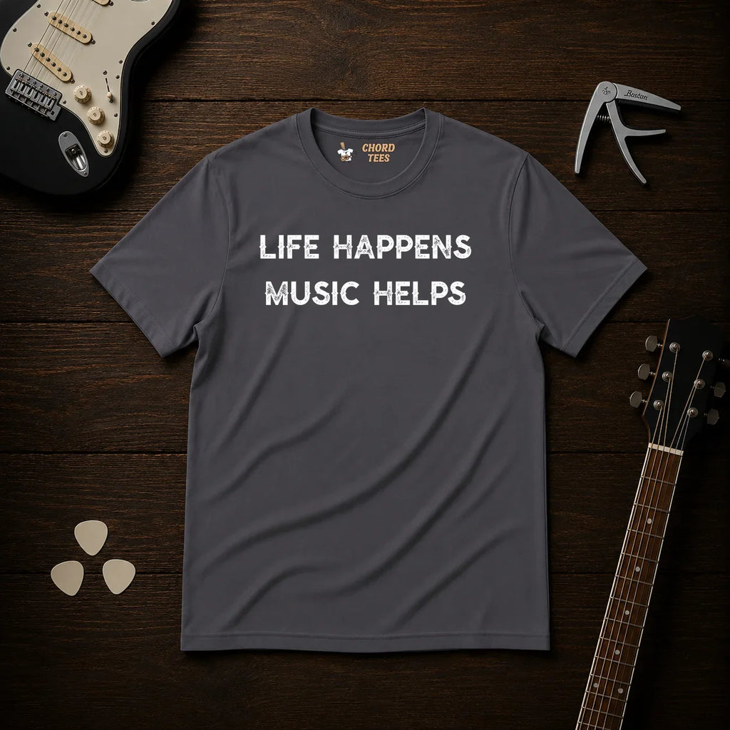 Life Happens Music Helps T-Shirt