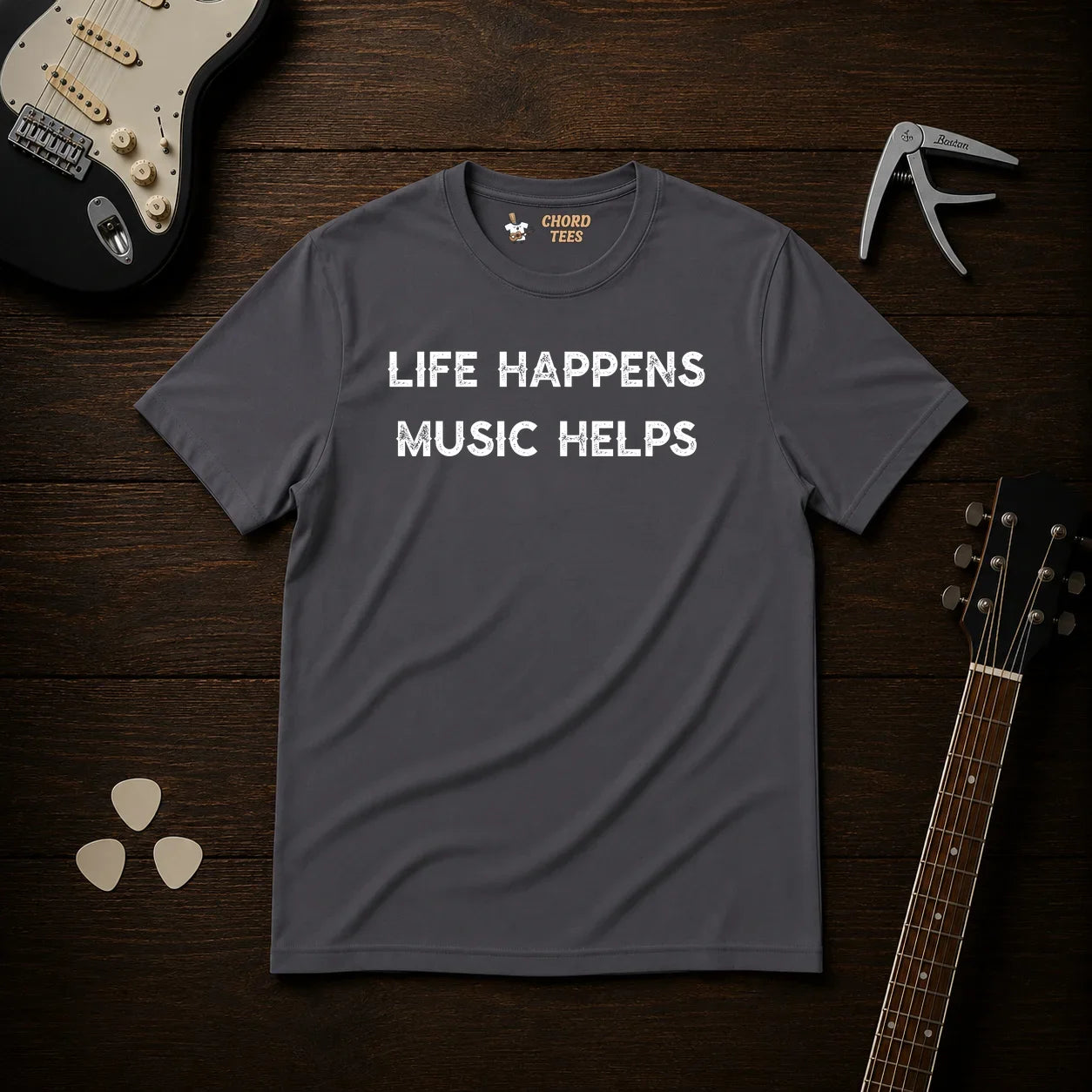 Life Happens Music Helps T-Shirt