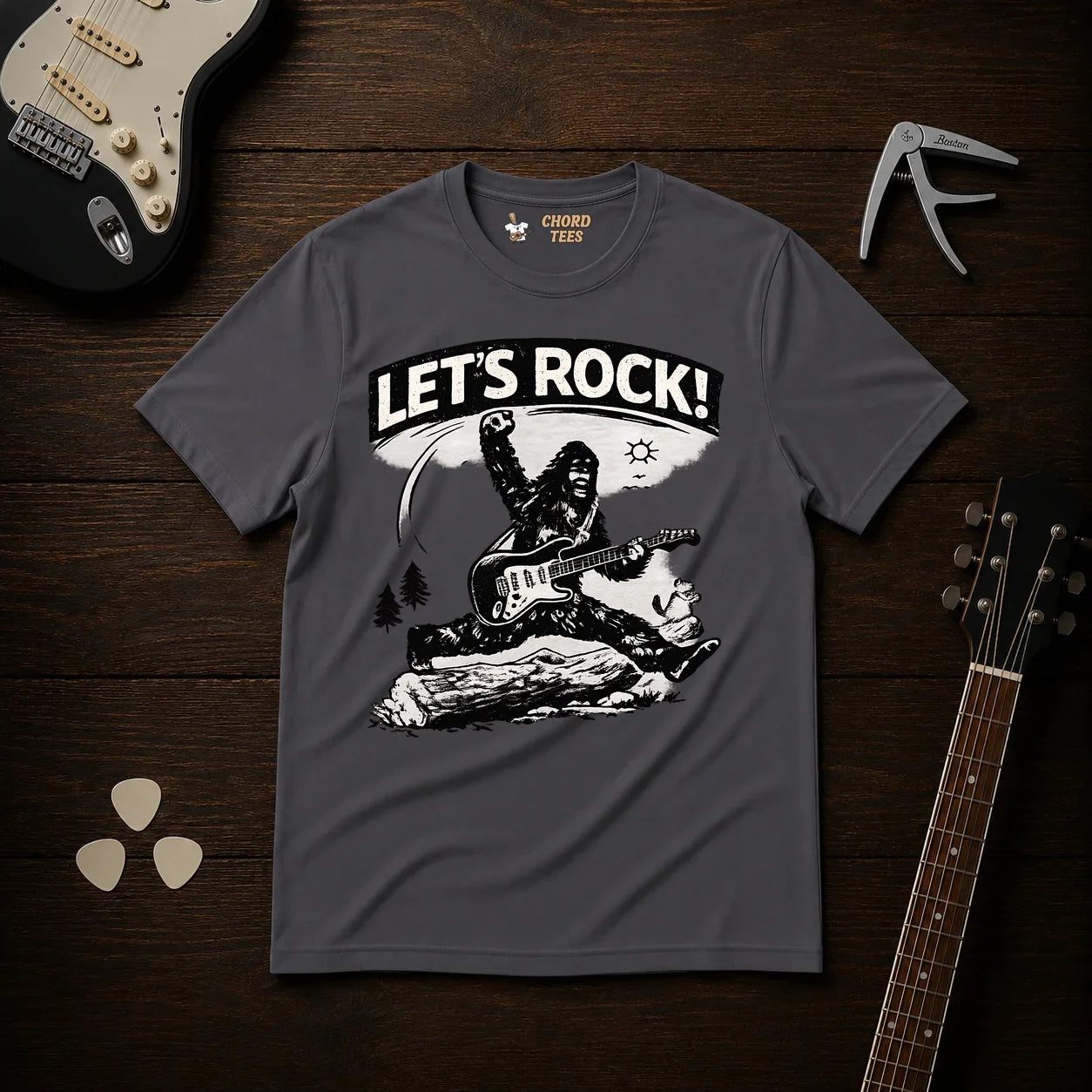 Let's Rock Bigfoot T-Shirt