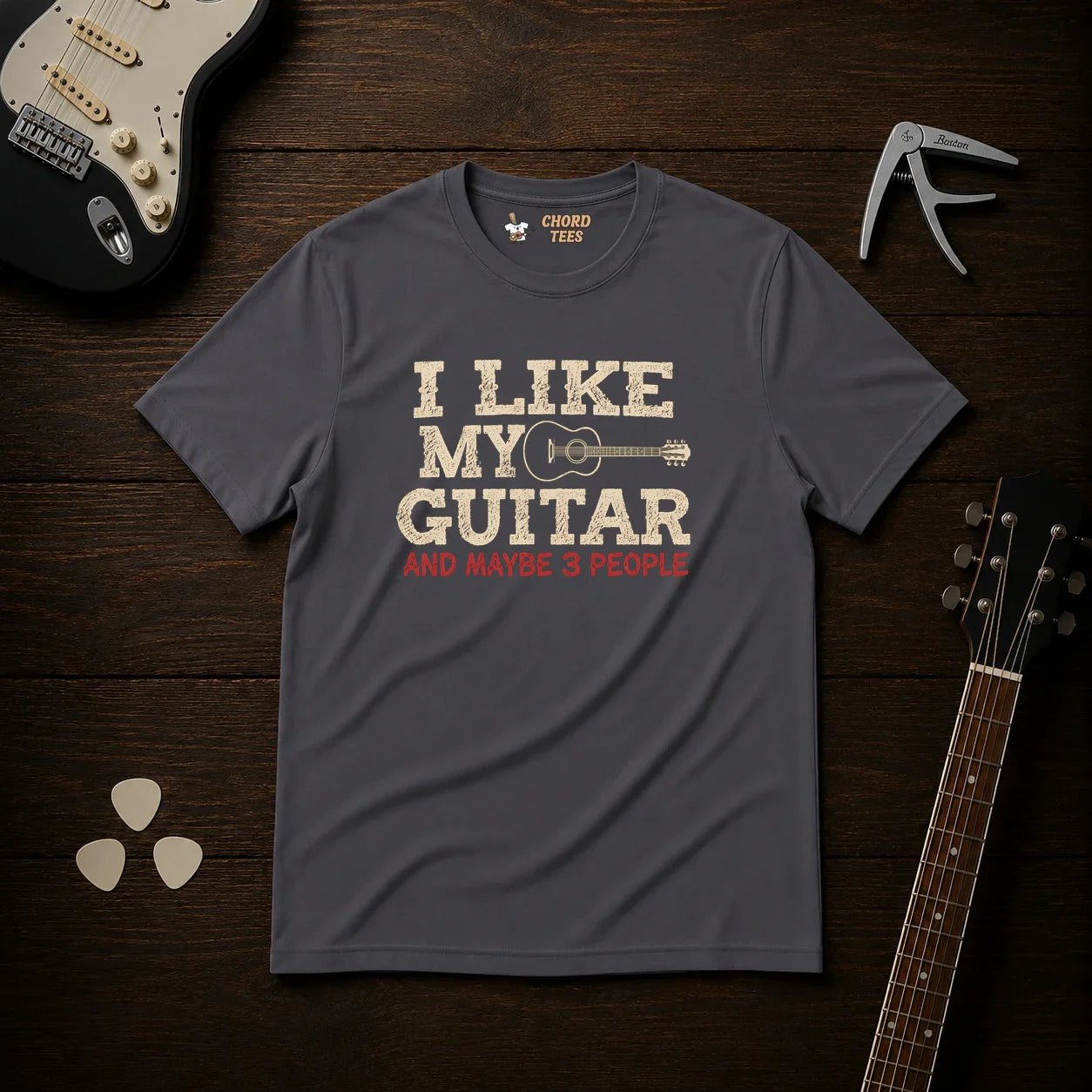 I Like My Guitar T-Shirt