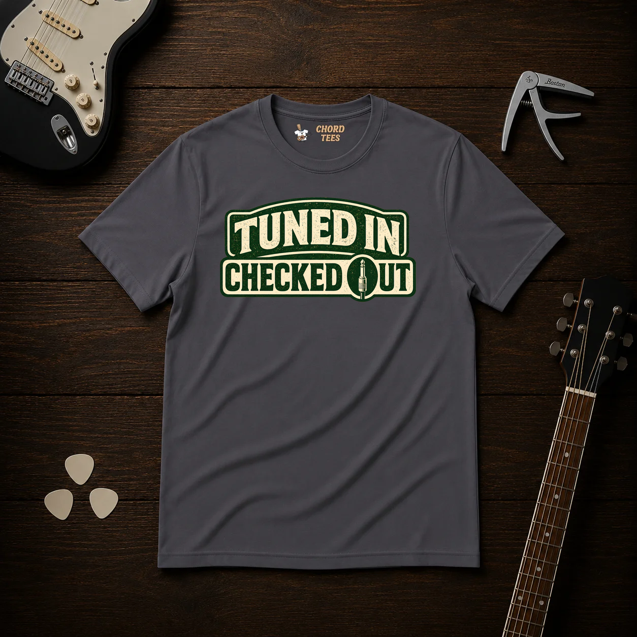 Tuned In Checked Out T-Shirt