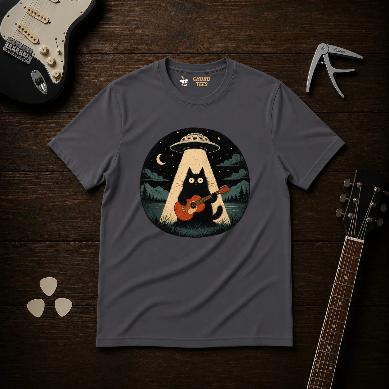 Cat UFO T-Shirt