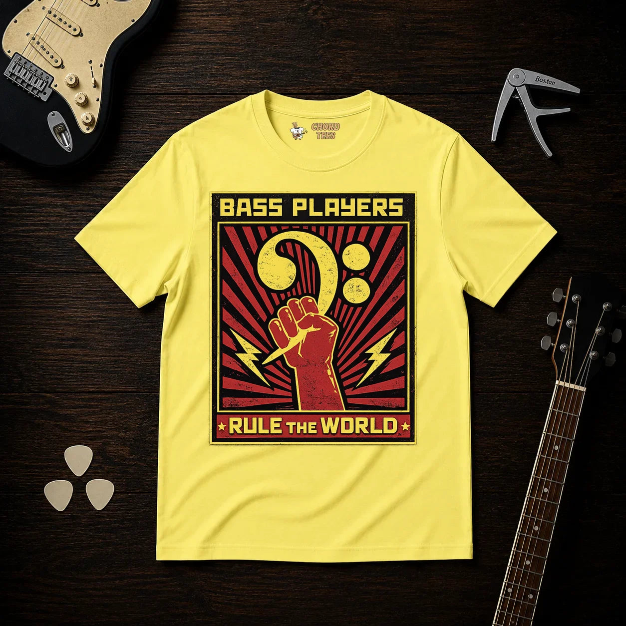 Bass Players Rule The World T-Shirt