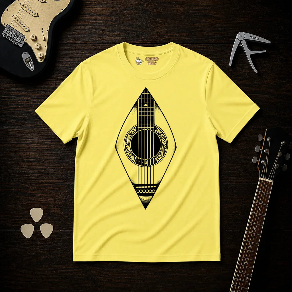 Guitar Diamond Shaped T-Shirt