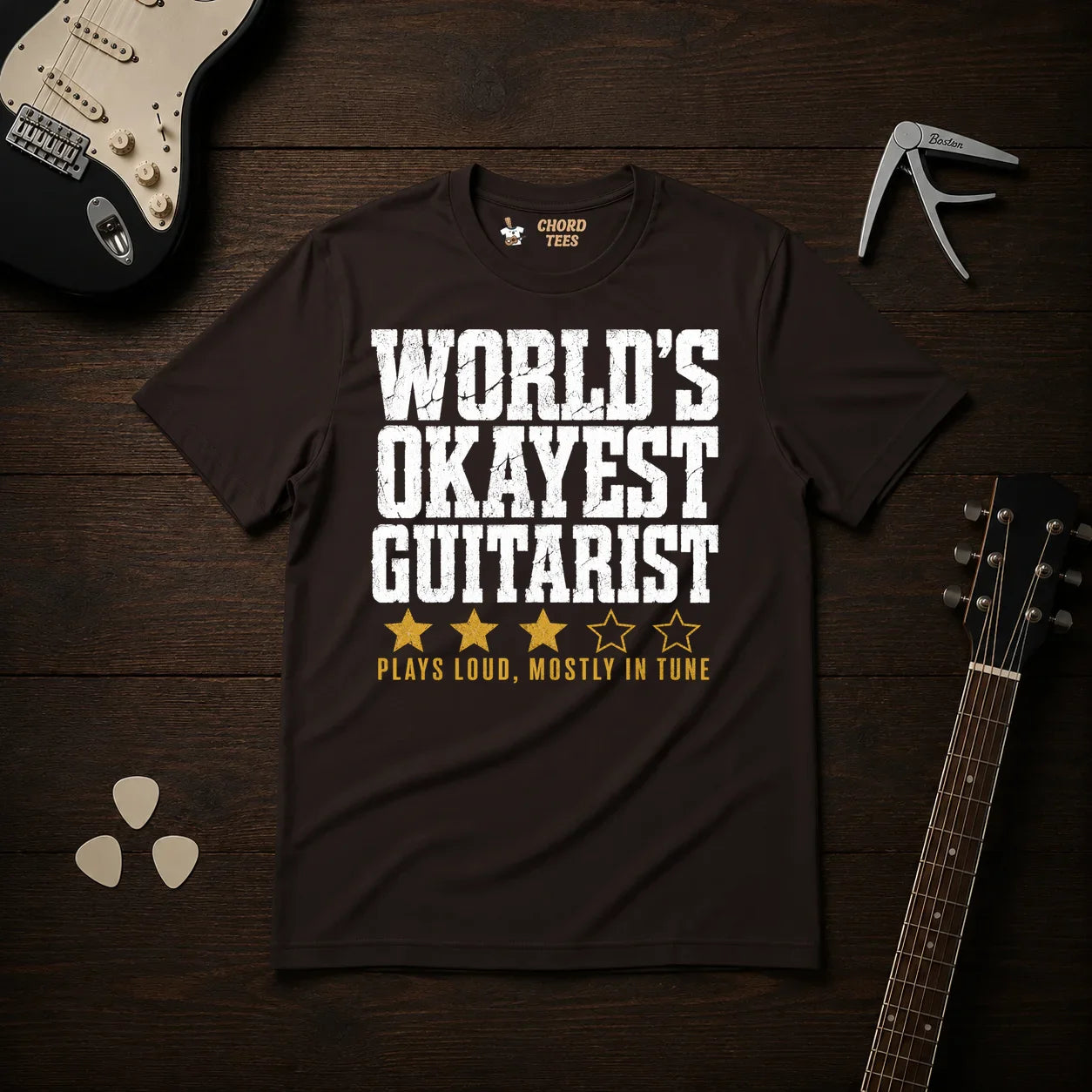 World's Okayest Guitarist T-Shirt