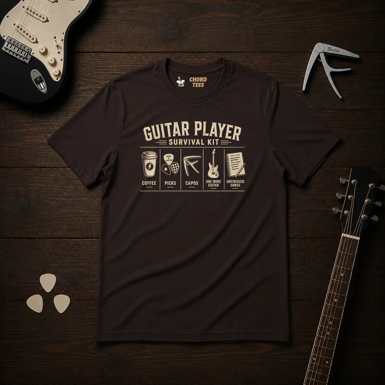 Guitar Player Survival Kit T-Shirt
