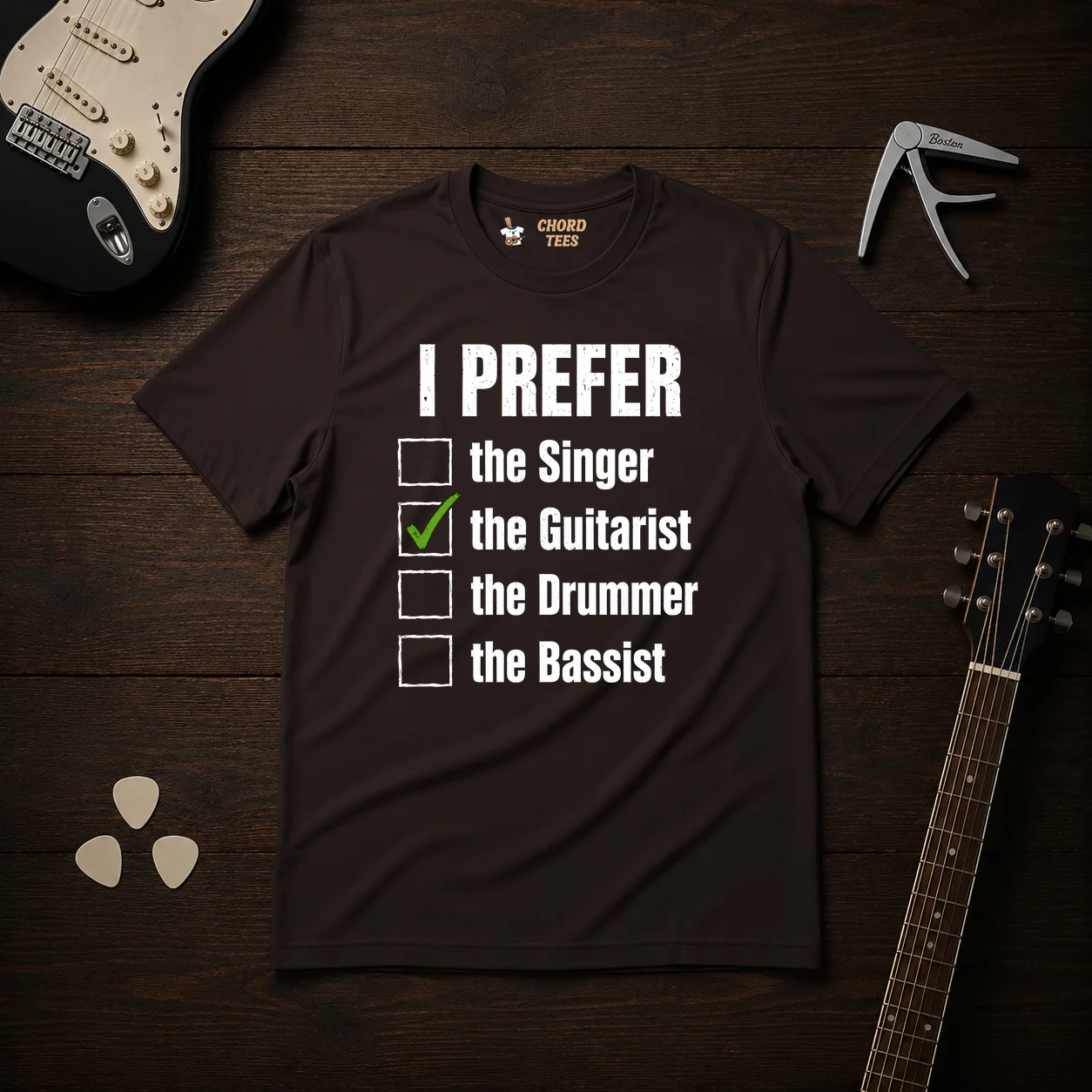 I Prefer The Guitarist T-Shirt