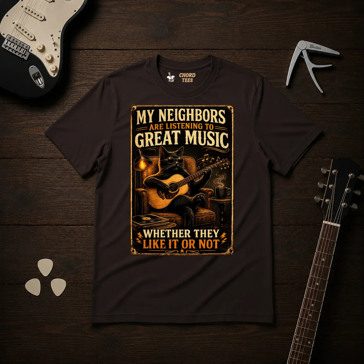 My Neighbors Are Listening To Great Music T-Shirt