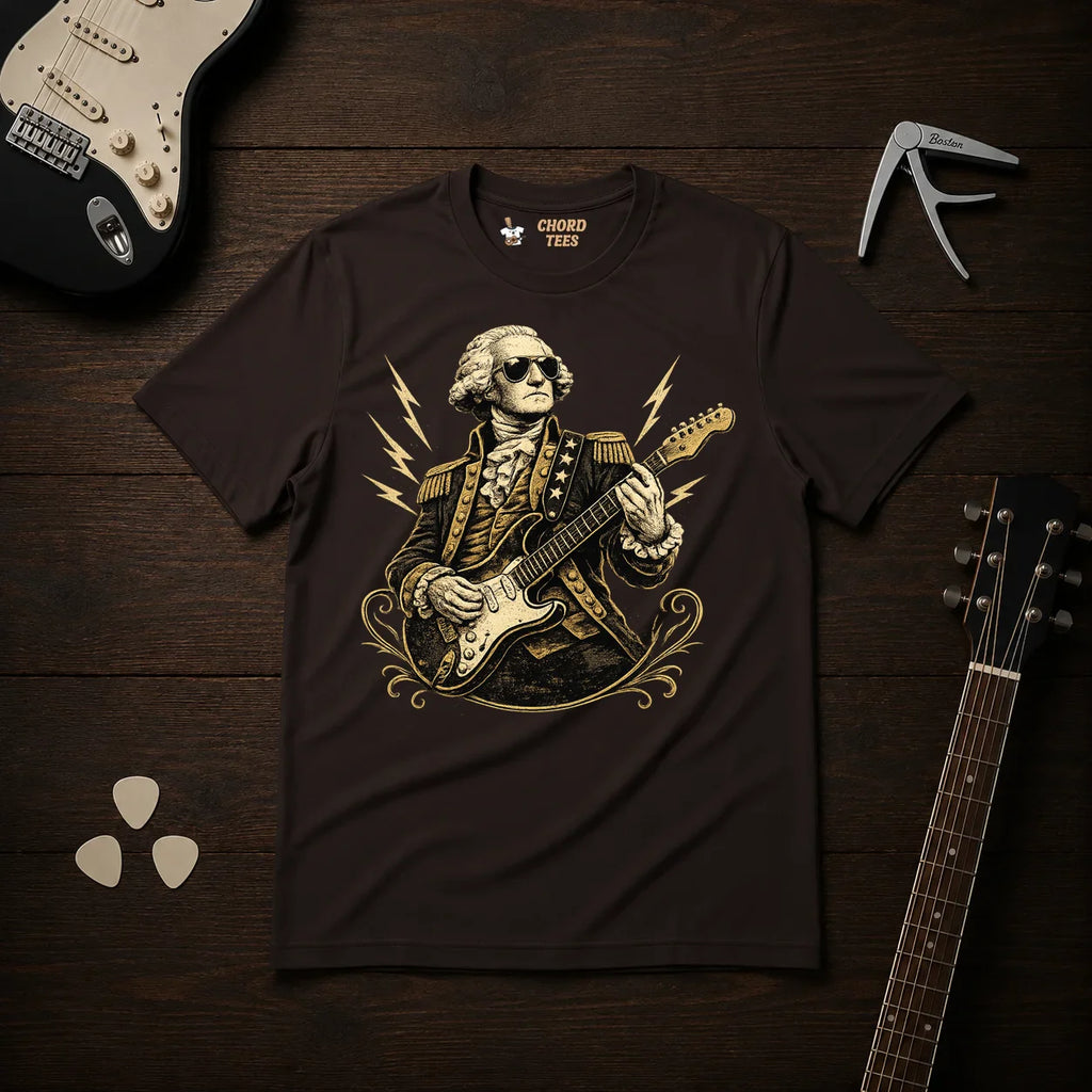 George Washington Playing Guitar T-Shirt