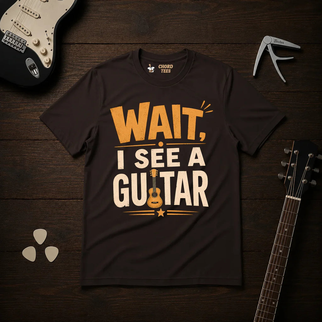 Wait I See A Guitar T-Shirt