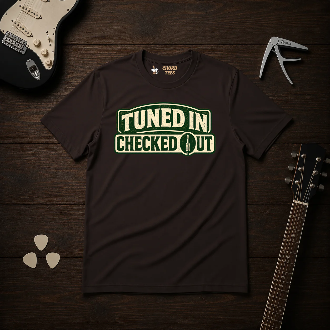 Tuned In Checked Out T-Shirt