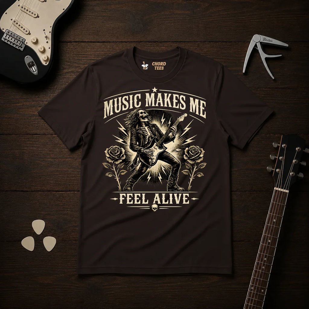 Music Makes Me Feel Alive T-Shirt