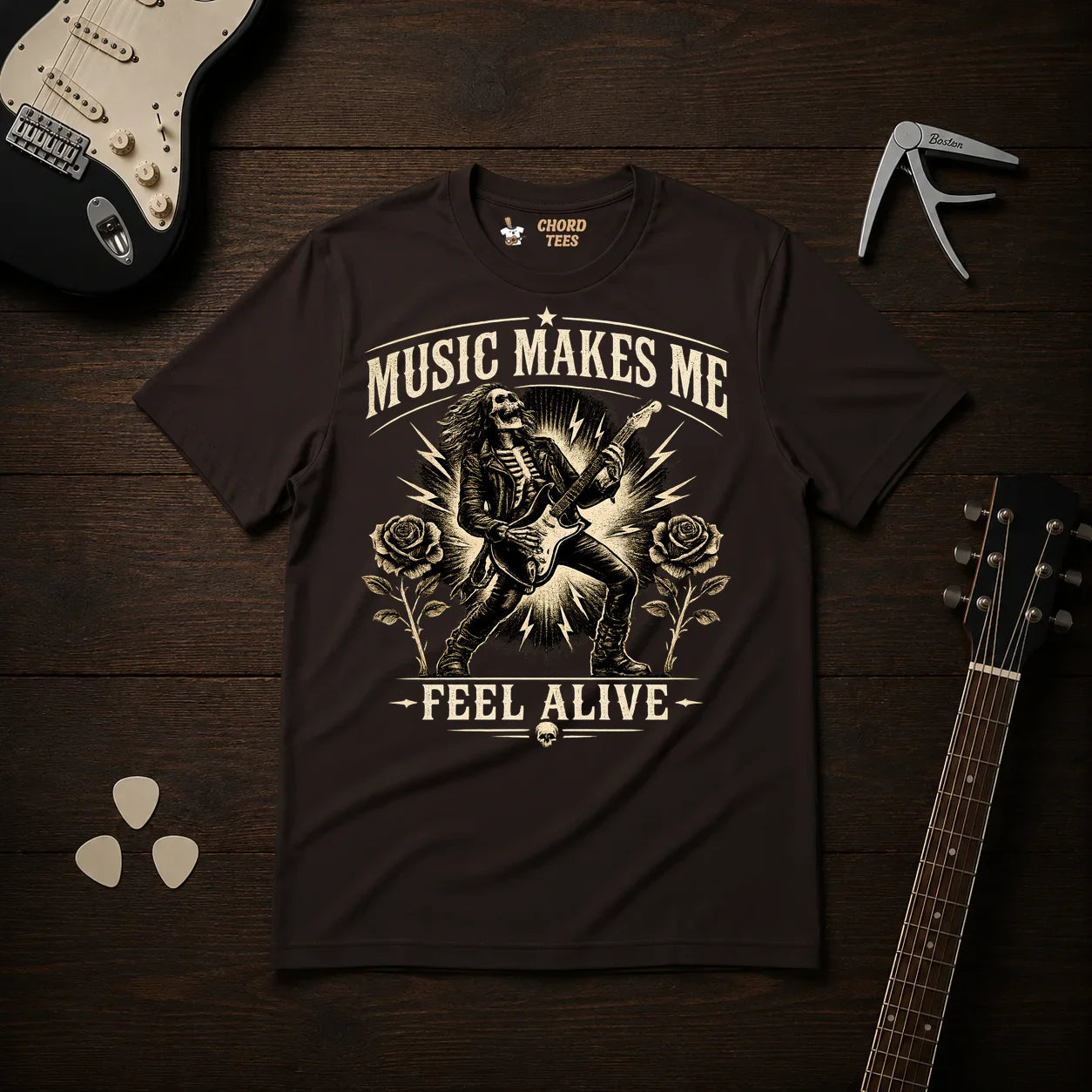 Music Makes Me Feel Alive T-Shirt