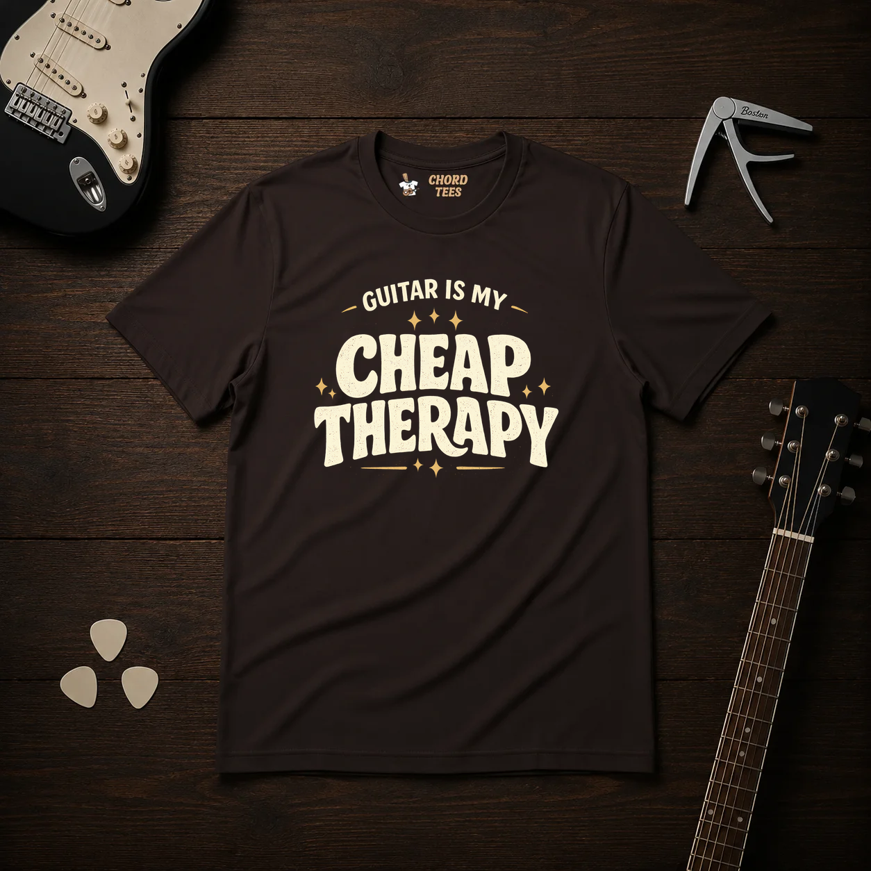 Guitar Is My Cheap Therapy T-Shirt