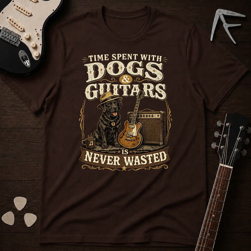 Time Spent With Dogs & Guitars T-Shirt