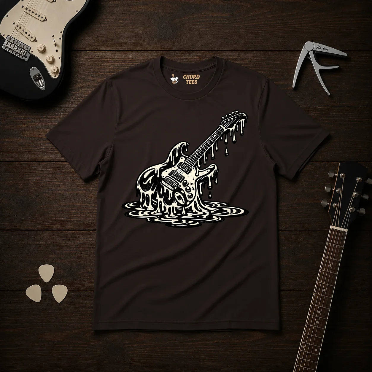 Melting Guitar T-Shirt