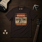 Warning Entering Guitar Stores T-Shirt