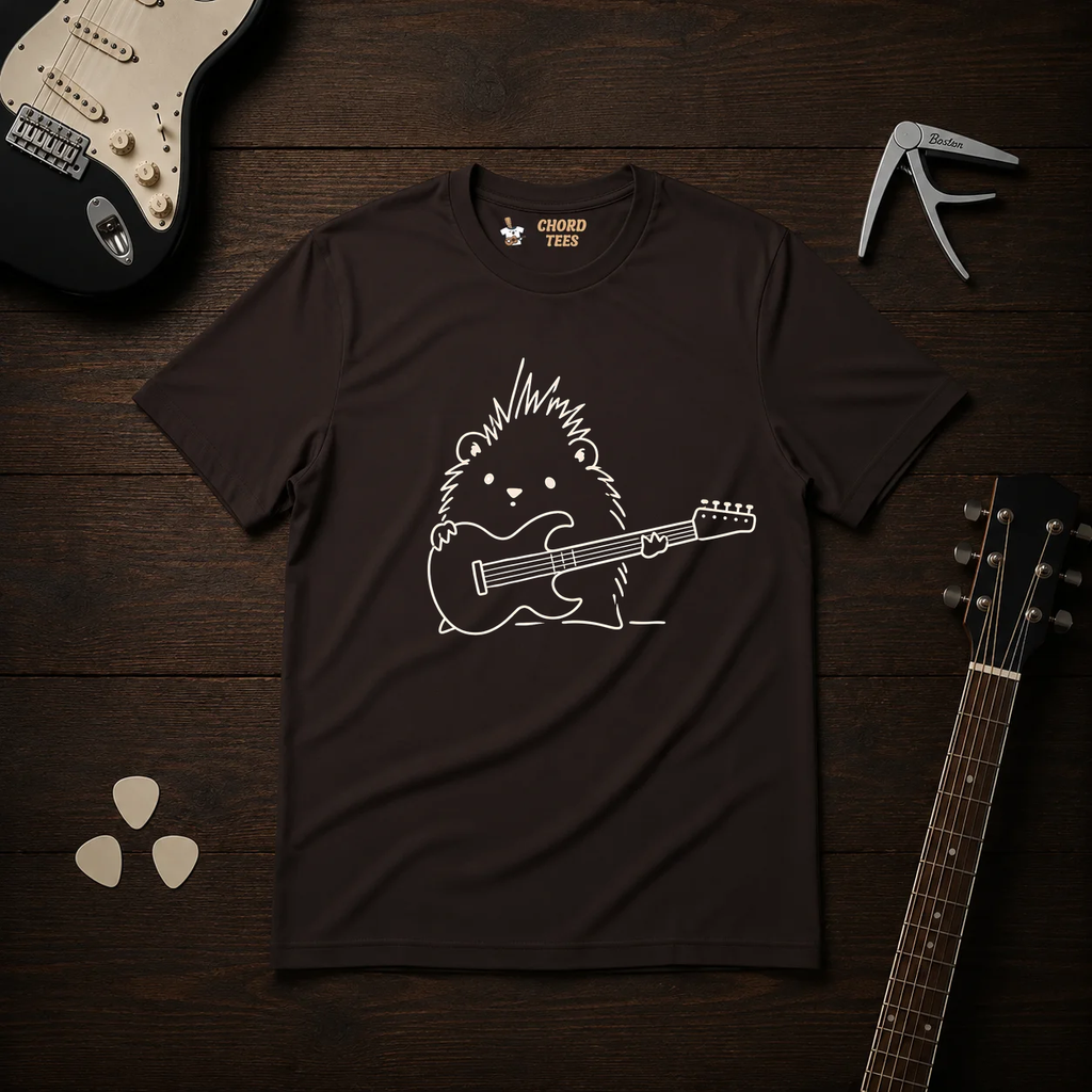 Hedgehog Guitarist T-Shirt