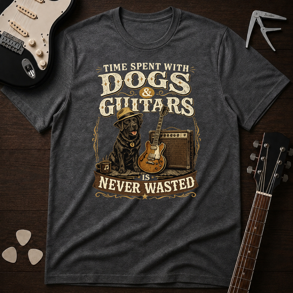 Time Spent With Dogs & Guitars T-Shirt