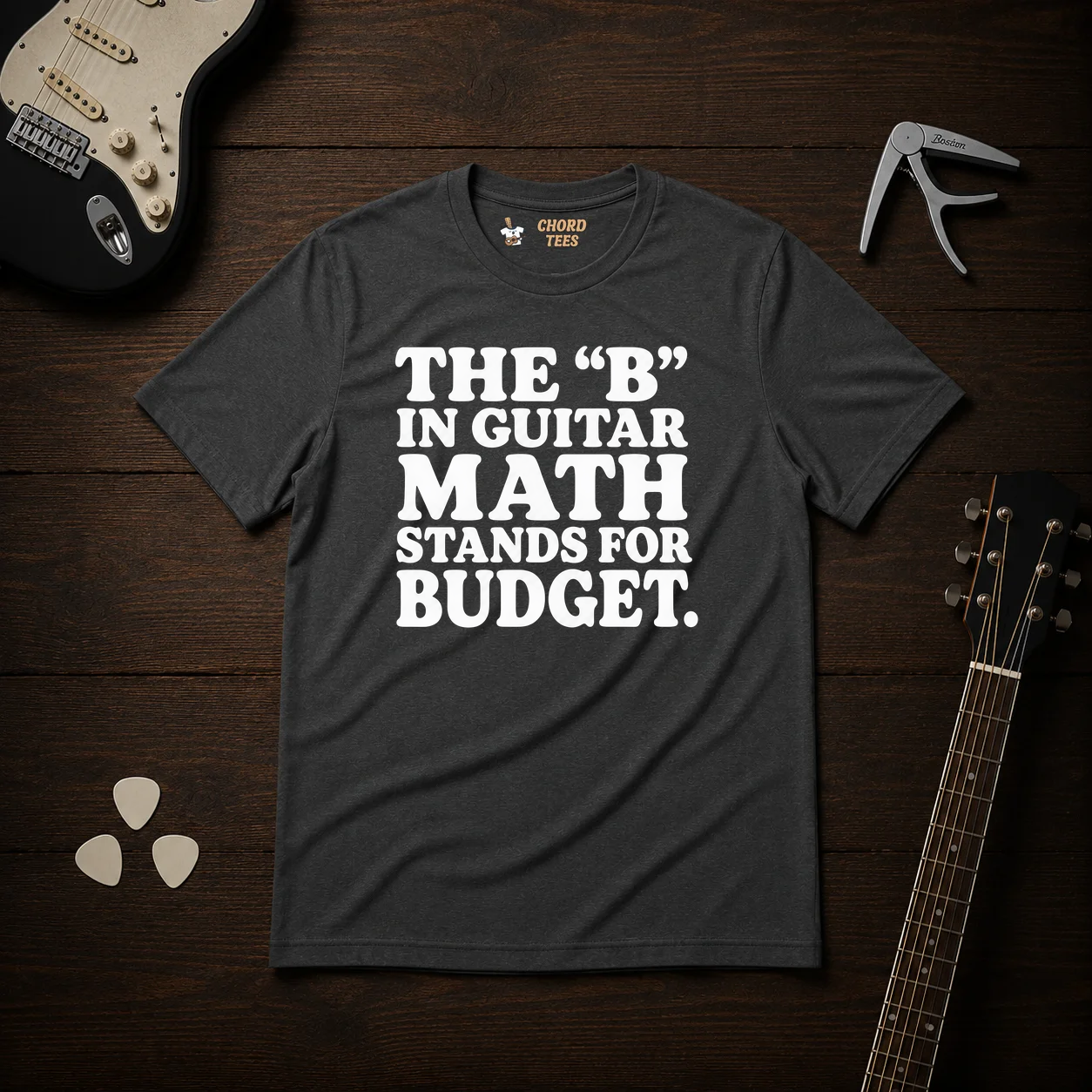 The B In Guitar Math T-Shirt