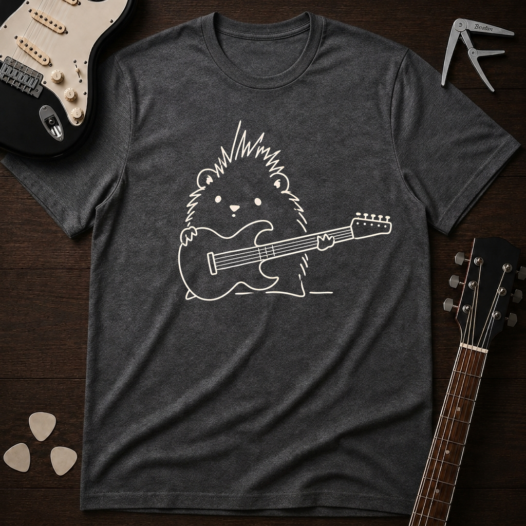 Hedgehog Guitarist T-Shirt