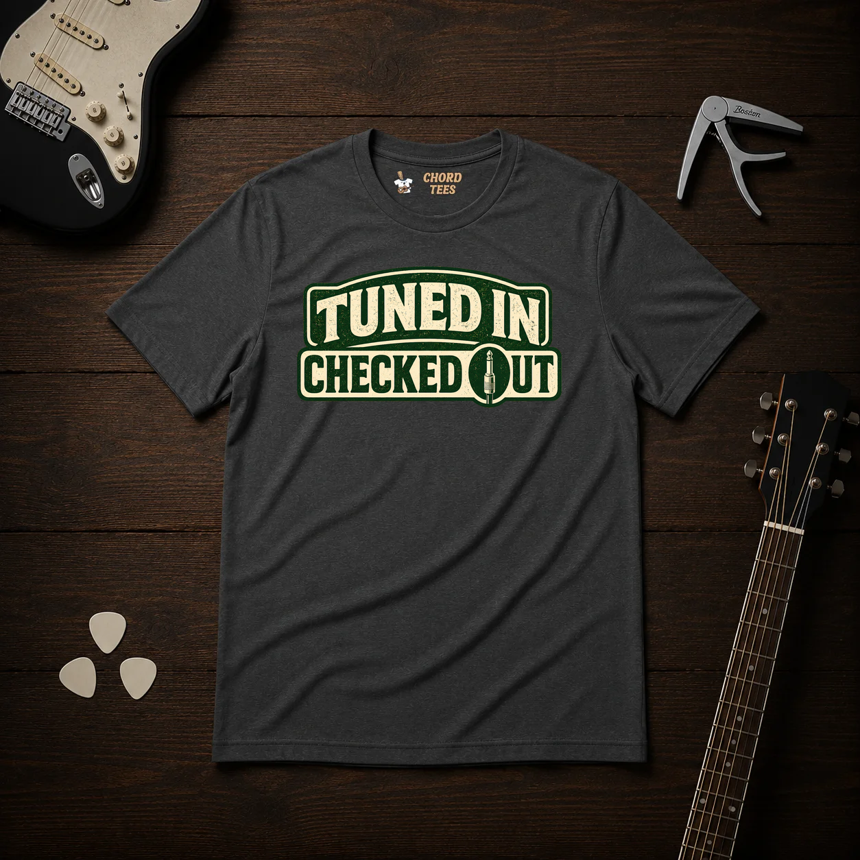 Tuned In Checked Out T-Shirt