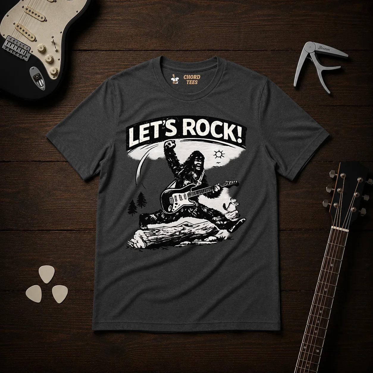 Let's Rock Bigfoot T-Shirt