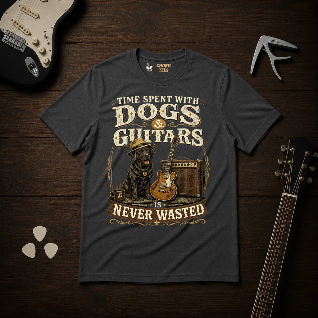 Time Spent With Dogs & Guitars T-Shirt