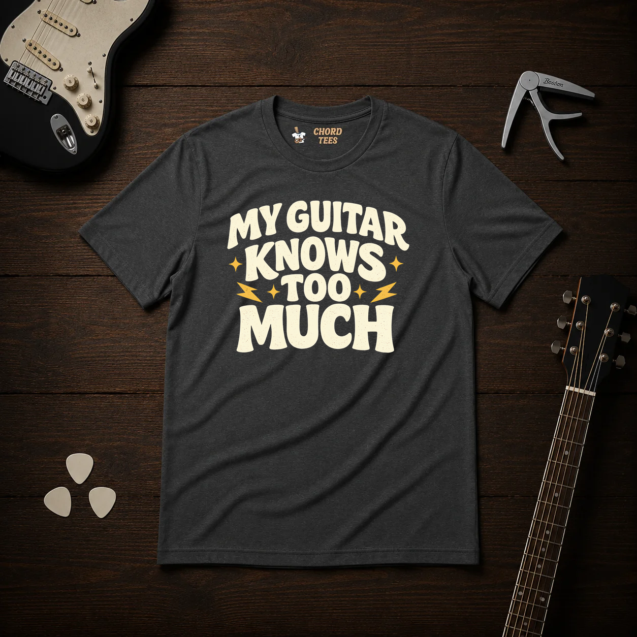My Guitar Knows Too Much T-Shirt