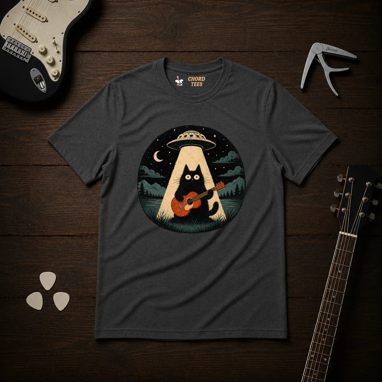 Cat UFO T-Shirt