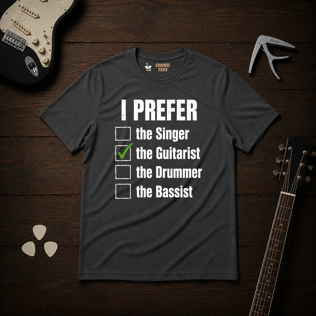 I Prefer The Guitarist T-Shirt