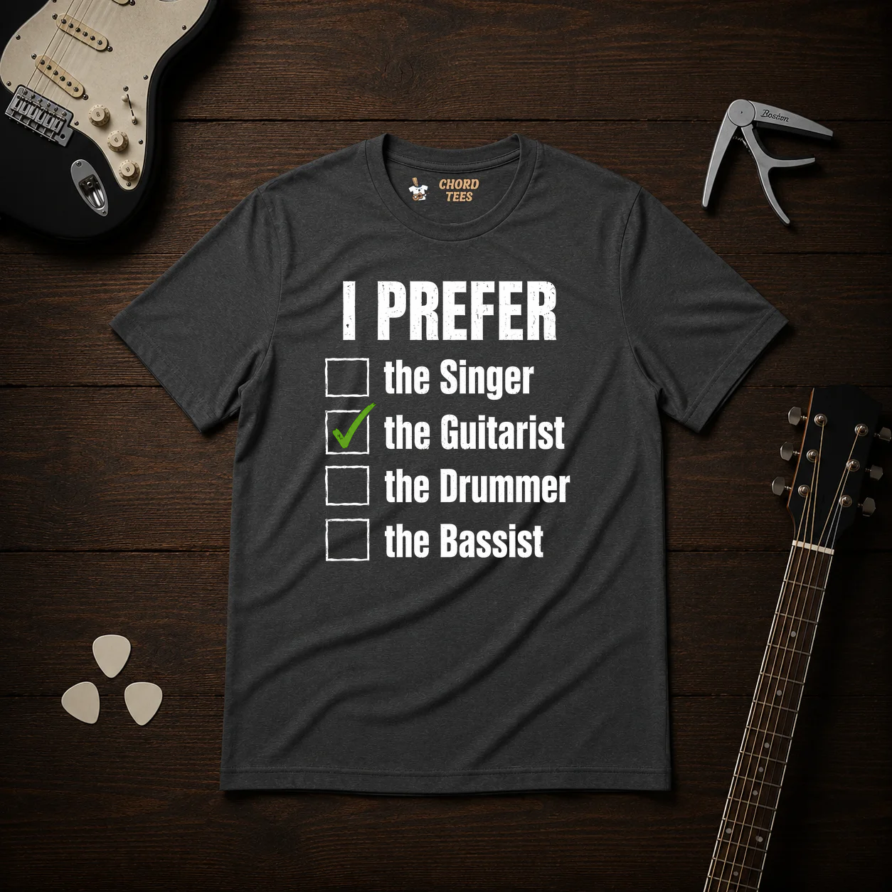 I Prefer The Guitarist T-Shirt