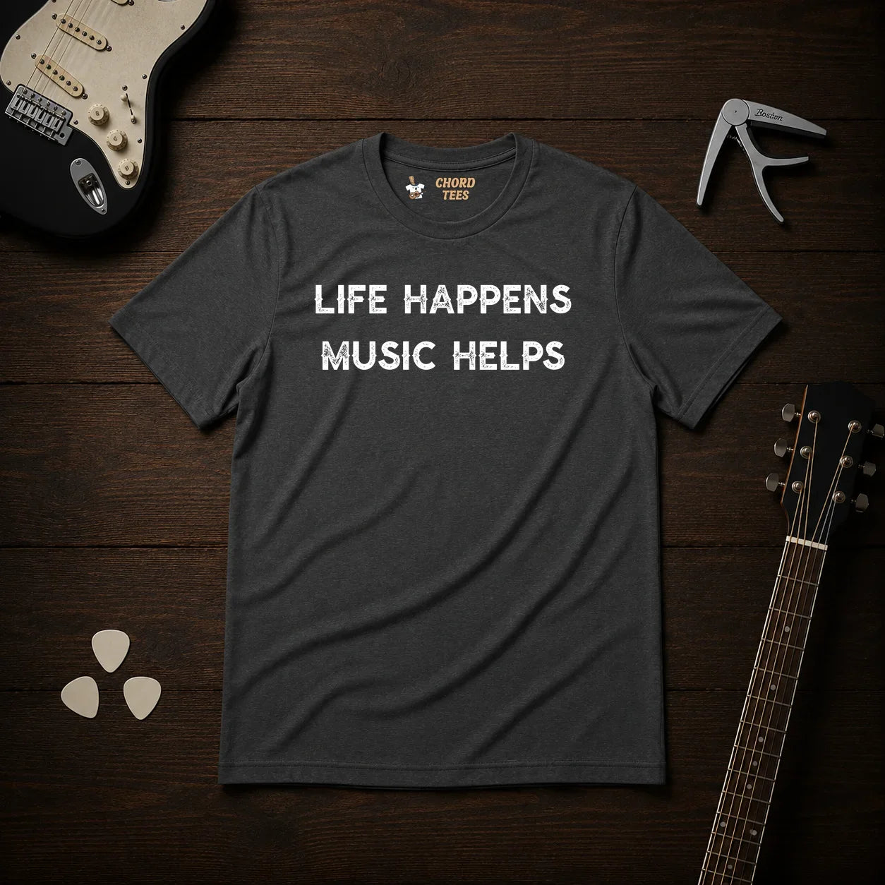 Life Happens Music Helps T-Shirt