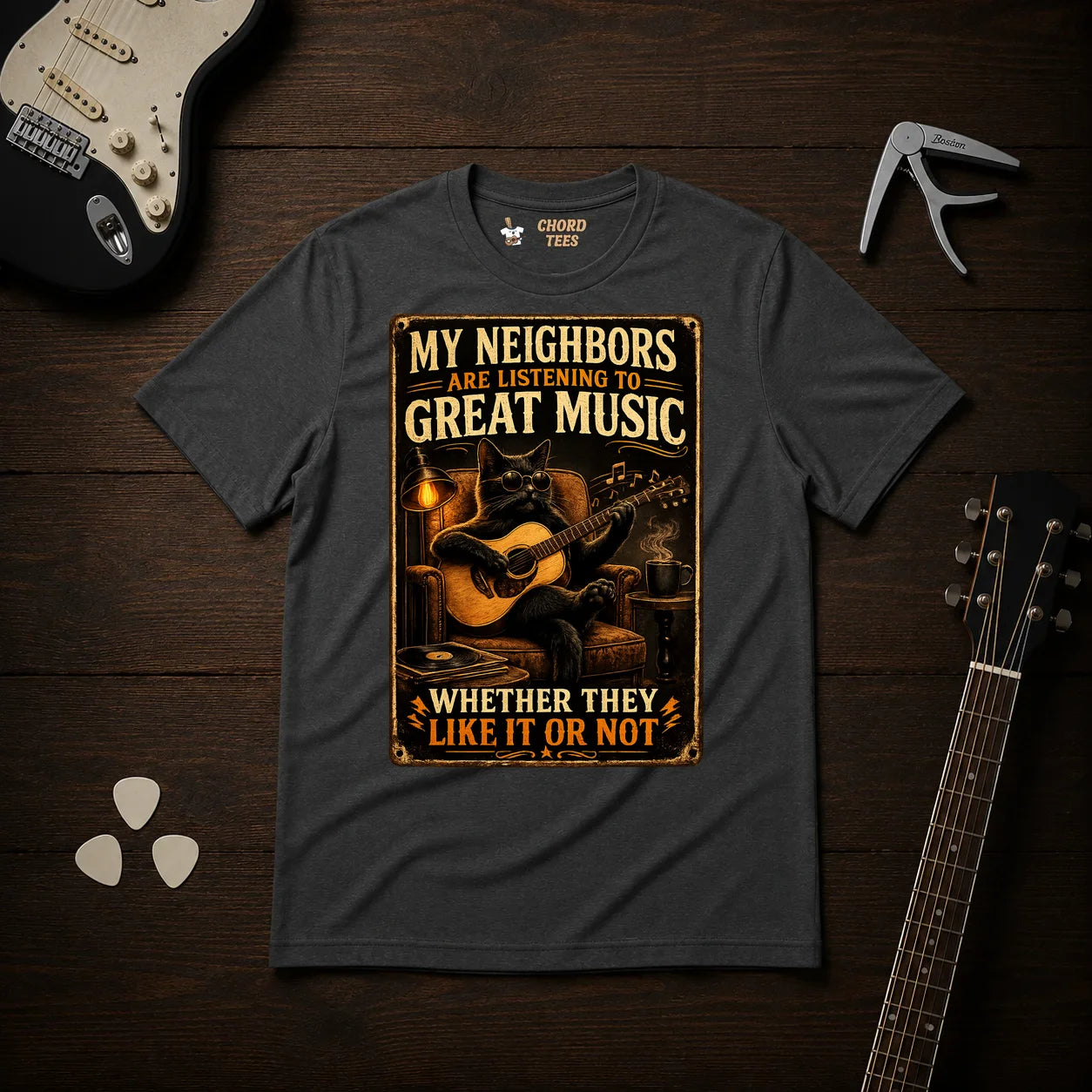 My Neighbors Are Listening To Great Music T-Shirt