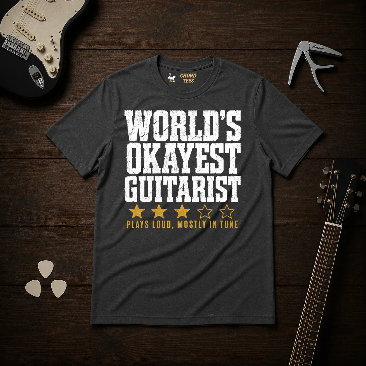 World's Okayest Guitarist T-Shirt