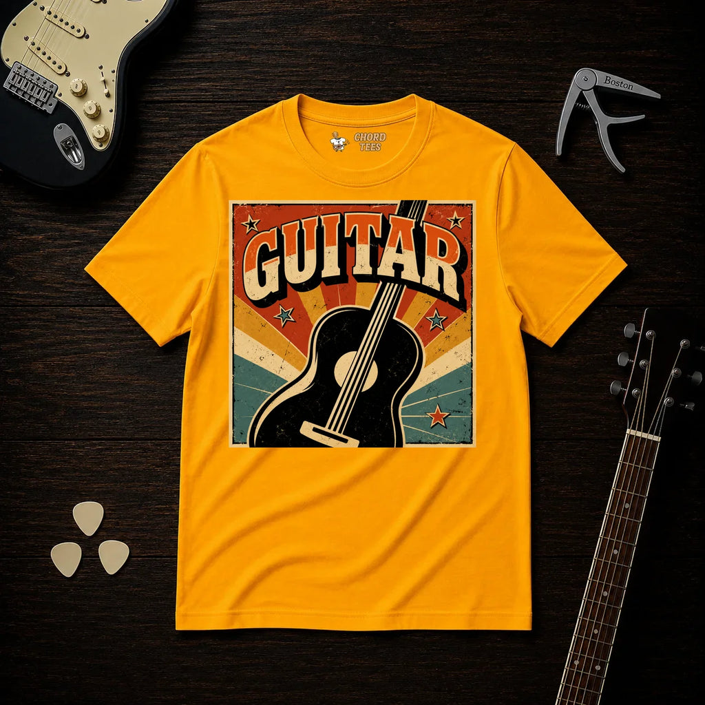 Golden Hour Guitar T-Shirt