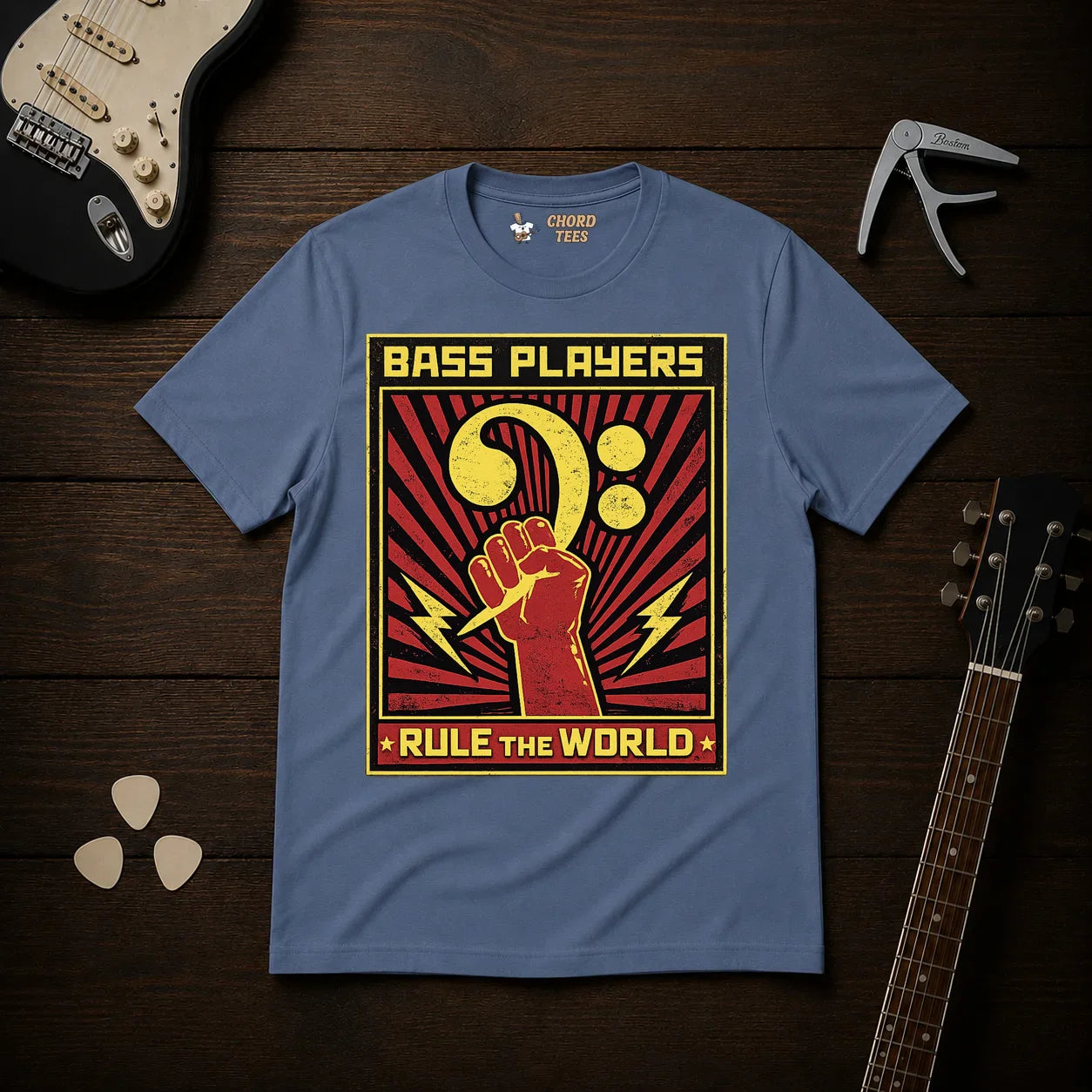 Bass Players Rule The World T-Shirt