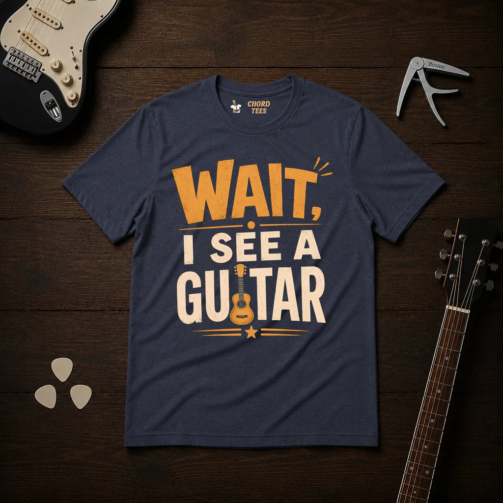 Wait I See A Guitar T-Shirt