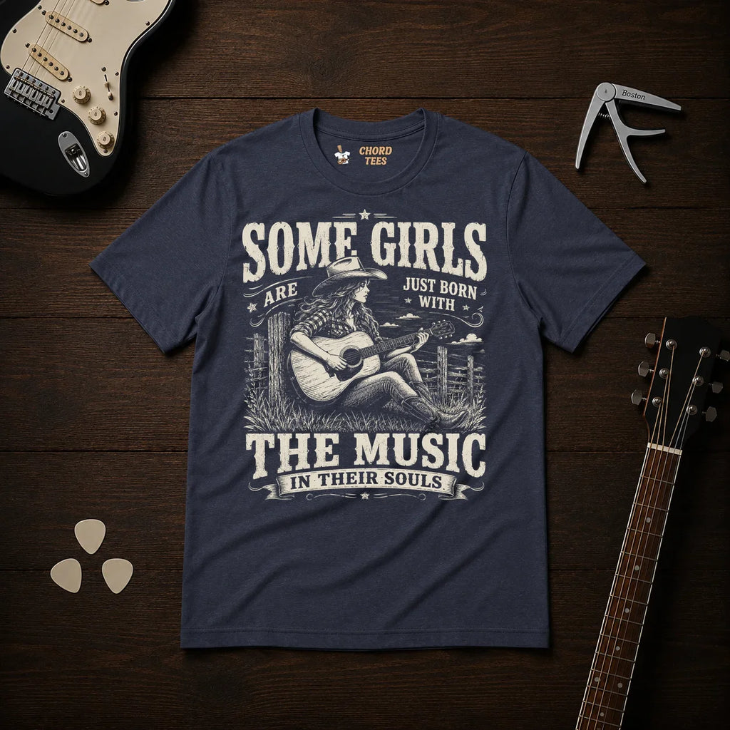 Some Girls Are Just Born With The Music T-Shirt